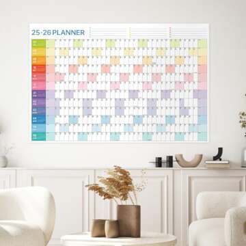 2025-2026 Wall Calendar - Yearly Wall Calendar 2025-2026, July 2025 - June 2026, 23.1"X 34.6" (Open)...