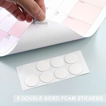 2025-2026 Wall Calendar - Yearly Wall Calendar 2025-2026, July 2025 - June 2026, 23.1"X 34.6" (Open), Full Year Calendar One Page, Annual Year Calendar with Stickers, Holidays