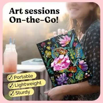 Chalkola Black Canvases for Painting (24 Pack, Black Canvas Panels) | 4x6, 5x7, 8x10, 9x12, 11x14, 12x16 inch (4 Each) - Painting Canvas are 100% Cotton, Primed, Acid Free, Blank Art Boards