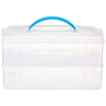 Snapware Snap 'N Stack 14.1 x 10.5-Inch Portable Storage Bin for Crafting and Tools