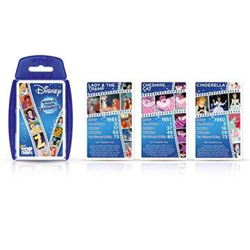 Top Trumps Disney Classics Specials Card Game, Play with Baloo, Dumbo, Bambi, Cinderella, Snow White, Timon and Pumba, Educational travel game, gift and toy for boys and girls aged 6 plus