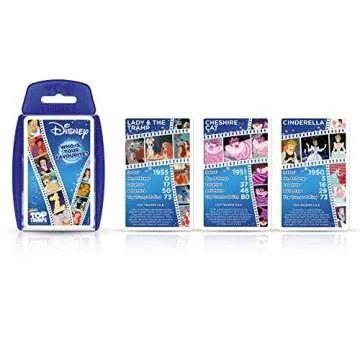 Top Trumps Disney Classics Specials Card Game, Play with Baloo, Dumbo, Bambi, Cinderella, Snow White, Timon and Pumba, Educational travel game, gift and toy for boys and girls aged 6 plus