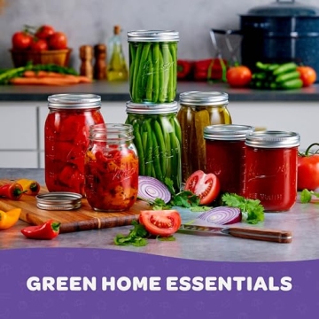 Wide Mouth Mason Jars 16 oz - Perfect for Canning