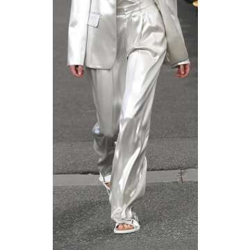 Elegant HZUOU White Pant Suits for Women Tuxedo