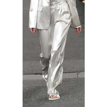 Elegant HZUOU White Pant Suits for Women Tuxedo