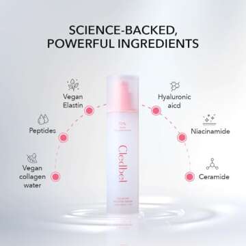 Cledbel Collagen Booster Serum, 150ml/ 5.07fl. Oz, Firming, Plumping & Hydrating Serum, 73% Vegan Collagen Water, Vegan Elastin, Hyaluronic Acid, for All Skin, Korean Skincare, Paraben-Free
