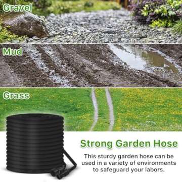 Lightweight 50FT Garden Hose for Easy Outdoor Use