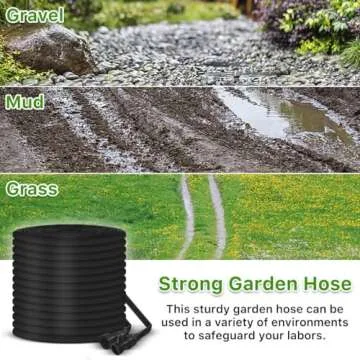 Lightweight 50FT Garden Hose for Easy Outdoor Use
