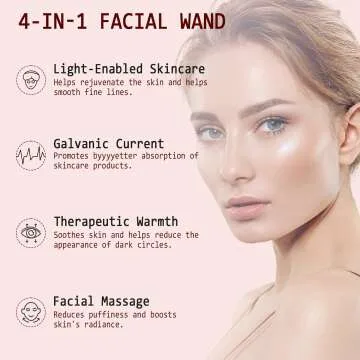 Light Therapy Facial Wand for Skin Rejuvenation