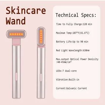 Light Therapy Facial Wand for Skin Rejuvenation