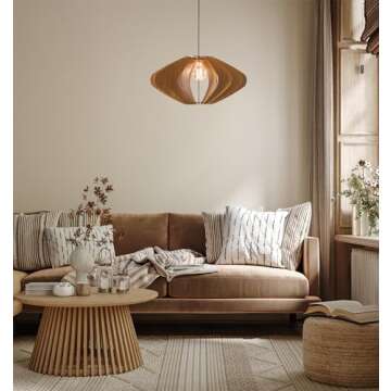 ELEIPSE Wood Pendant Light - Stunning Modern Chandelier