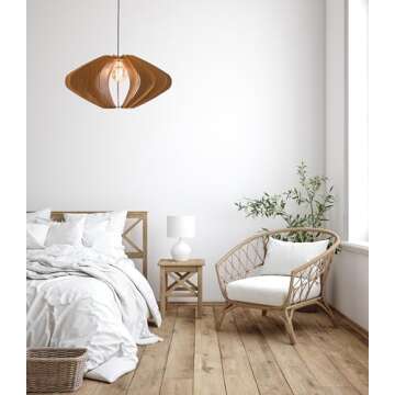 ELEIPSE Wood Pendant Light - Stunning Modern Chandelier