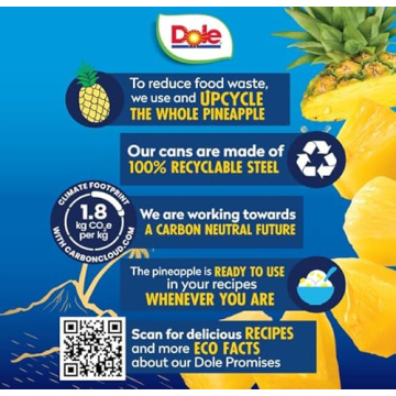 Dole Tropical Gold Canned Pineapple Chunks, 6 Pack