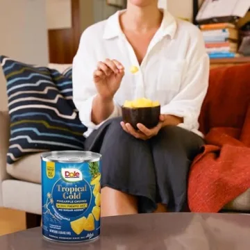 Dole Tropical Gold Canned Pineapple Chunks, 6 Pack