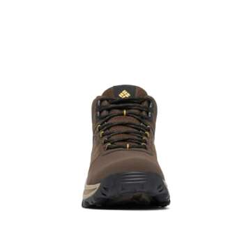 Columbia Mens Transverse Waterproof Hiking Boot, Cordovan/Golden Yellow, 12