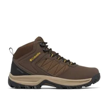 Columbia Mens Transverse Waterproof Hiking Boot, Cordovan/Golden Yellow, 12