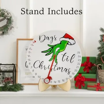 Christmas Countdown Advent Calendar Wooden Holiday Decor