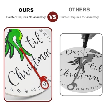 Christmas Countdown Advent Calendar Wooden Holiday Decor