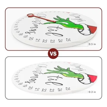 Christmas Countdown Advent Calendar Wooden Holiday Decor