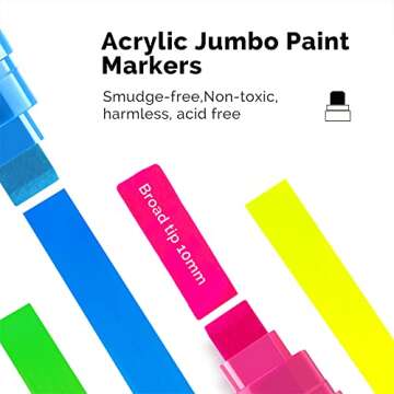 Arrtx Jumbo Acrylic Paint Pens for Vibrant Art Projects