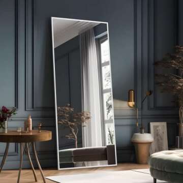 NeuType Full Length Mirror - Leaning or Wall-Mounted Elegance