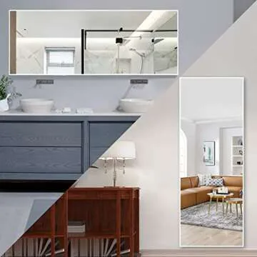 NeuType Full Length Mirror - Leaning or Wall-Mounted Elegance
