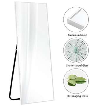 NeuType Full Length Mirror - Leaning or Wall-Mounted Elegance