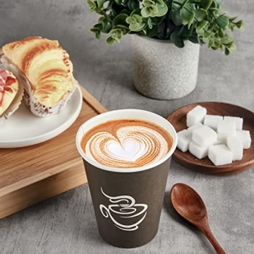 LITOPAK 240 Pack 12 oz Quality Disposable Paper Cups