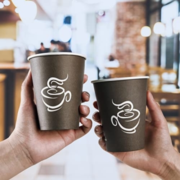 LITOPAK 240 Pack 12 oz Quality Disposable Paper Cups