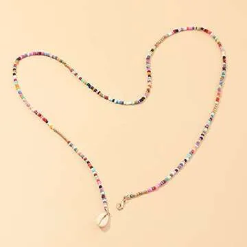 Vibrant Handmade Beaded Necklace - Adjustable Layered Design