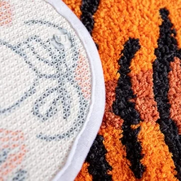 Charming Personalized Tiger Print Rug for Fun Home Decor