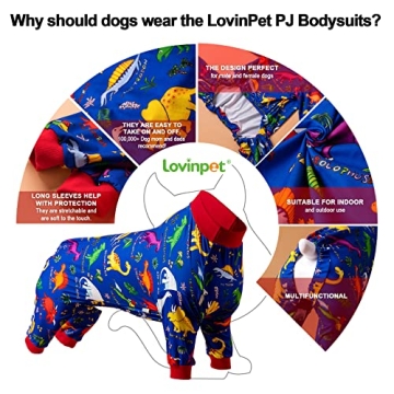 LovinPet Dog Pajamas for Large Dogs Post Surgery Care