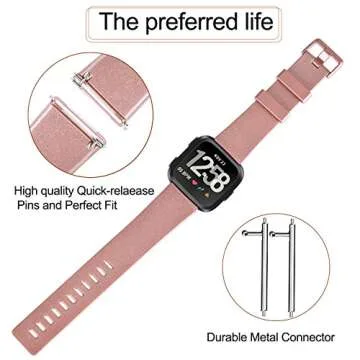 Tobfit Sport Bands for Fitbit Versa - Durable Wristbands