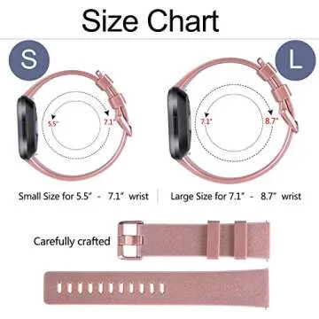 Tobfit Sport Bands for Fitbit Versa - Durable Wristbands