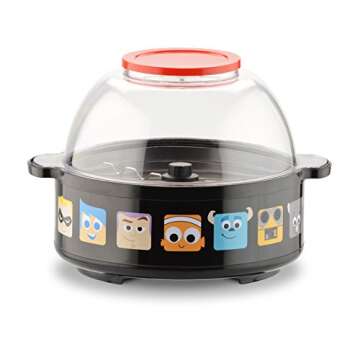 Disney Pixar Collection Stir Popcorn Popper, One Size, Black