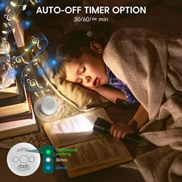 Compact Babelio Mini White Noise Machine for Peaceful Sleep