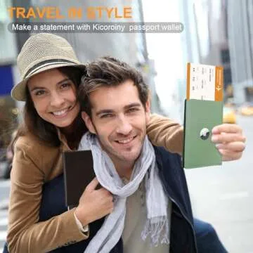 Elegant Full Grain Leather AirTag Passport Holder for Travel Essentials