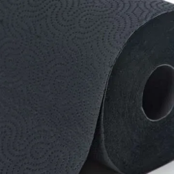 Renova Black Paper Towel Jumbo Roll - 2 Ply, 120 Highly Absorbent Sheets - Achieve a Professional and Polished Image with Style- Unique and Different