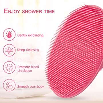 INNERNEED Silicone Body Brush for Gentle Exfoliation & Massage
