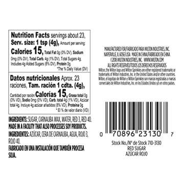 Wilton Red & Green Sanding Sugar for Holiday Baking