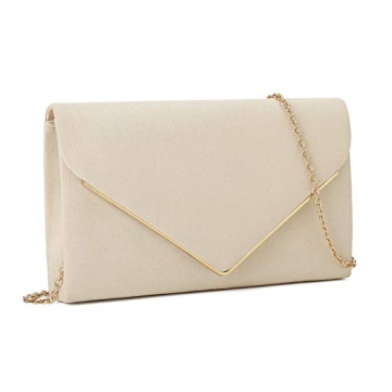 Charming Tailor Faux Suede Clutch Bag for Elegant Events