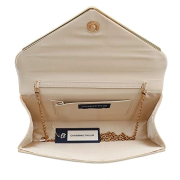 Charming Tailor Faux Suede Clutch Bag for Elegant Events