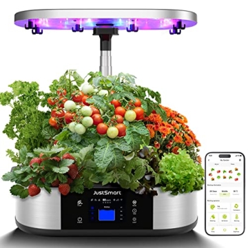 WiFi 12 Pods Hydroponics System with APP Control - JustSmart Indoor Garden
