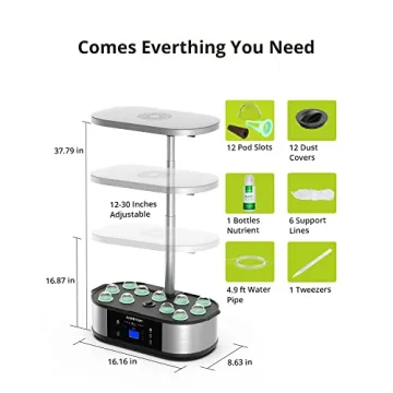 JustSmart WiFi Hydroponics Indoor Garden with APP Control