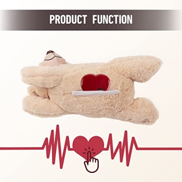 Cozy Heartbeat Plush Toy with Warming Pack for Puppies