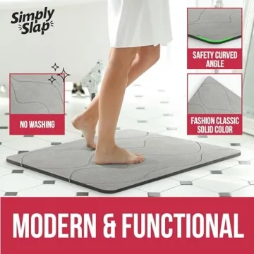 Quick Dry Non-Slip Diatomaceous Stone Bath Mat