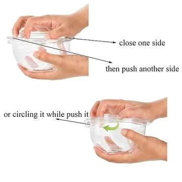 Cedilis 50 Pack Clear Salad Bowls with Lids for Events