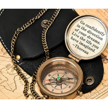 Thoreau's Go Confidently Compass - Perfect Graduation Gift