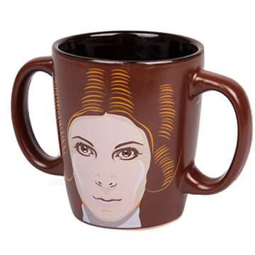 Seven20 Star Wars Princess Leia Double Handled Ceramic Coffee Mug - 11 oz