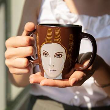 Seven20 Star Wars Princess Leia Double Handled Ceramic Coffee Mug - 11 oz